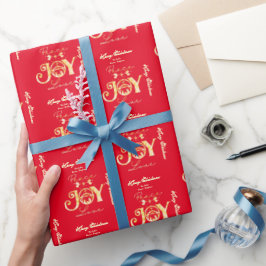 Christian jultomativitet Guld R Peace Joy Kärlek Presentpapper