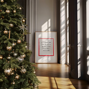 Christian julWall Art Matthew 5:8 Poster