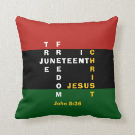Christian JUNETEENTH Crossword Kudde