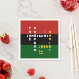 Christian JUNETEENTH Pappersservett
