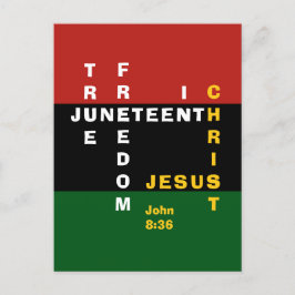 Christian JUNETEENTH Vykort