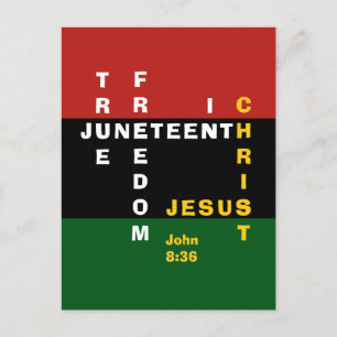 Christian JUNETEENTH Vykort