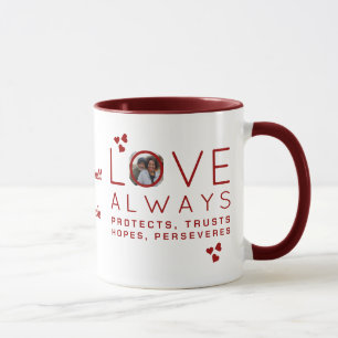 Christian KÄRLEK ALWAYS Photo Valentine Day Mugg