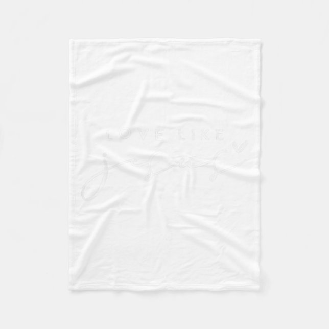 Christian Kärlek som Jesus God jul Womens G Fleecefilt (Framsidan)