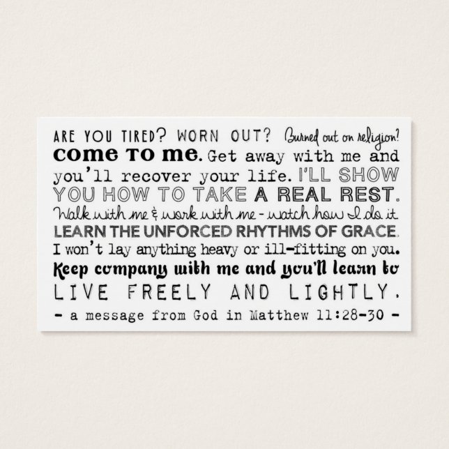 Christian Kindness (P.A.C.K.) Kort (Baksidan)