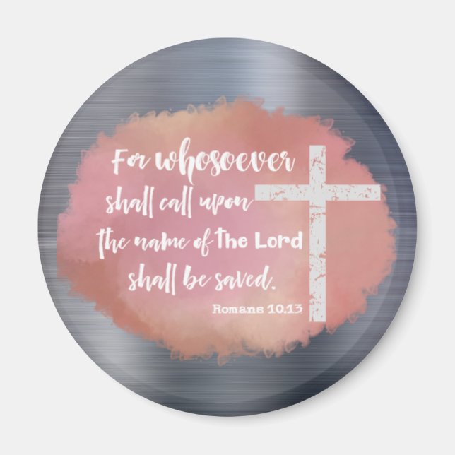 Christian KJV Bible Verse Magnet (Framsidan)
