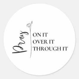 Christian-klistermärke | Bible Faith-dekordcitat Runt Klistermärke