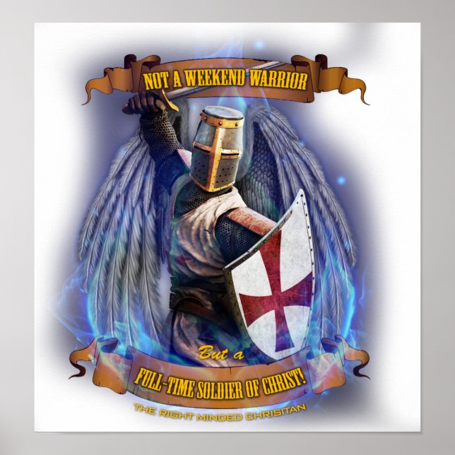 Christian Knight Soldier Poster (Framsidan)
