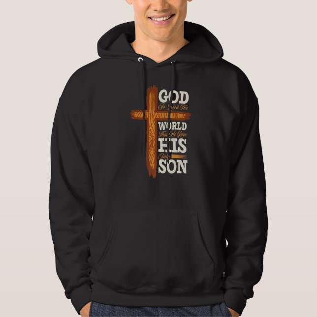 Christian Kor Bible Verse Scripture Faith Hoodie (Framsida)