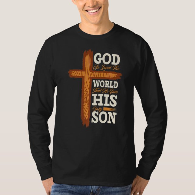 Christian Kor Bible Verse Scripture Faith T Shirt (Framsida)