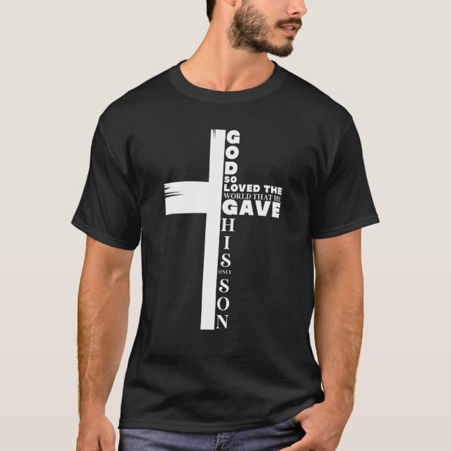 Christian Kor Bible Verse Scripture Religion Fai T Shirt (Framsida)