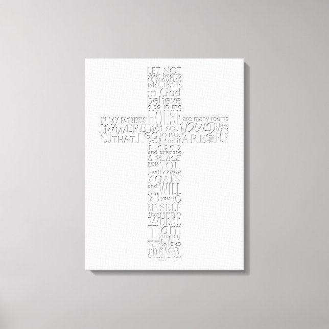 Christian Kor Bible Verses John 14 Canvas (Framsida)