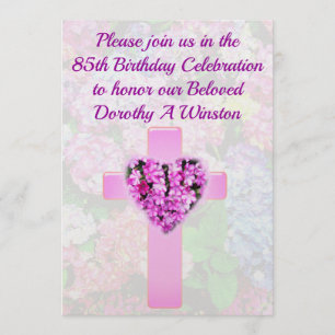 CHRISTIAN KOR & BLOMMIGT 85:E BIRTHDAY-INBJUDAN INBJUDNINGAR