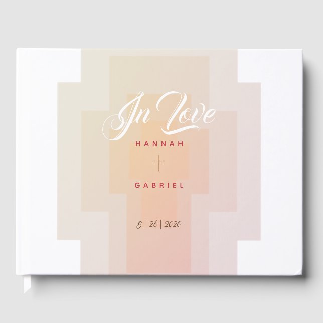 Christian Kor Bröllop Guest Bok (Framsida)