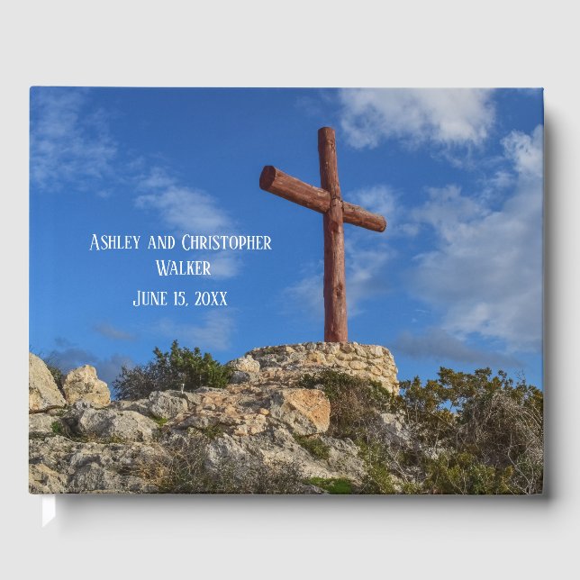 Christian Kor Bröllop Guestbook Gästböcker (Framsida)