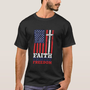 Christian Kor Faith Family Freedom USA T Shirt