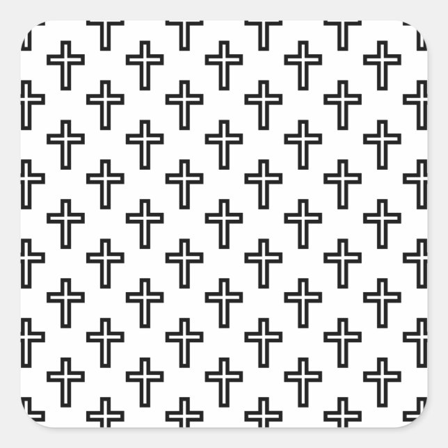 Christian Kor Fyrkantigt Klistermärke (Framsida)