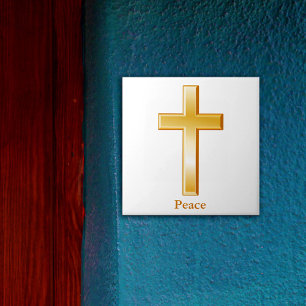 Christian Kor Guld Symbol Kakelplatta