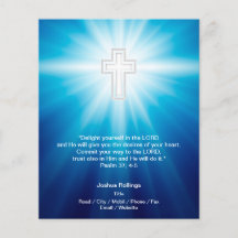 Christian Kor i blå bakgrund