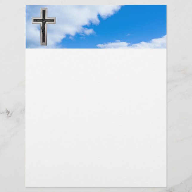 Christian kor i blå himmel (Framsida)