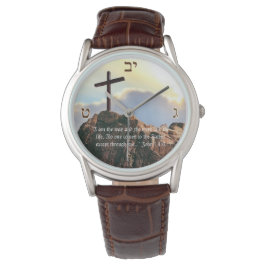 Christian Kor i Calvariation Golgotha Bible Manar Armbandsur