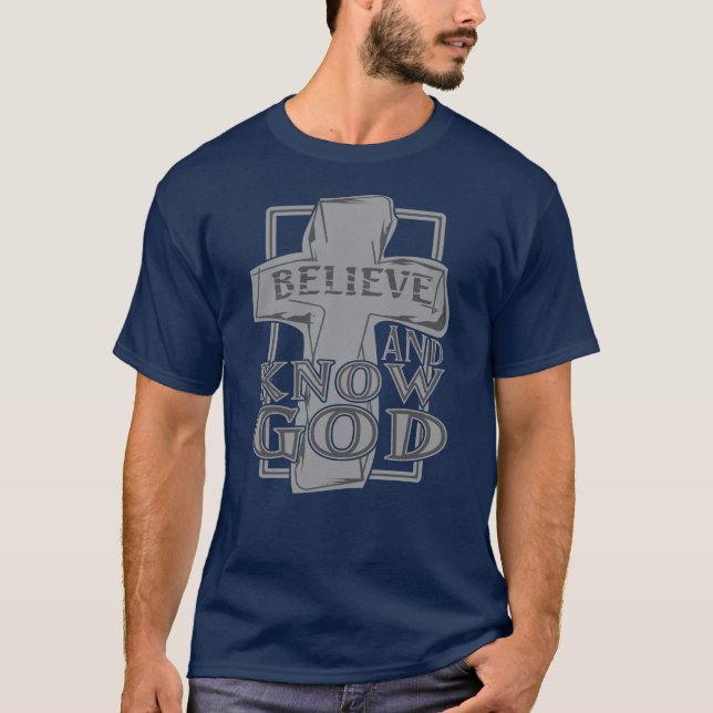 Christian Kor i Stone Grått T-Shirt (Framsida)