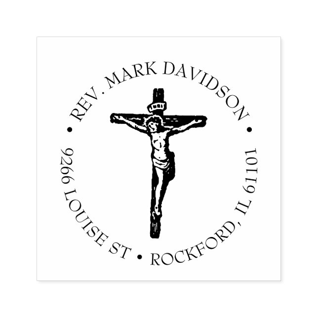 Christian Kor Jesus Kristi Crucifix Stämpel (Tryck)
