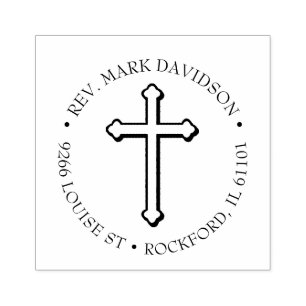 Christian Kor Jesus Kristus Crucifix Religiösa Stämpel