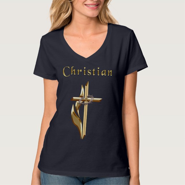 Christian kor-kvinnor, t-shirts (Framsida)