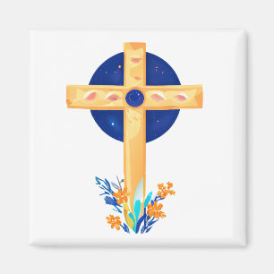 Christian Kor med Flowers Magnet