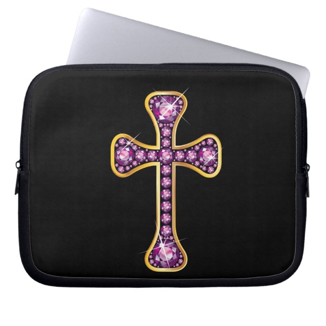 Christian Kor med "Garnet" Stones Laptop Sleeve (Framsidan)