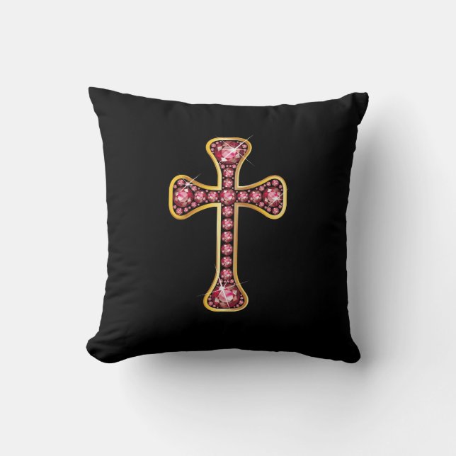 Christian Kor med "Ruby" Stones Kudde (Framsida)