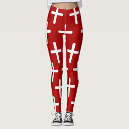 Christian kor mönster leggings