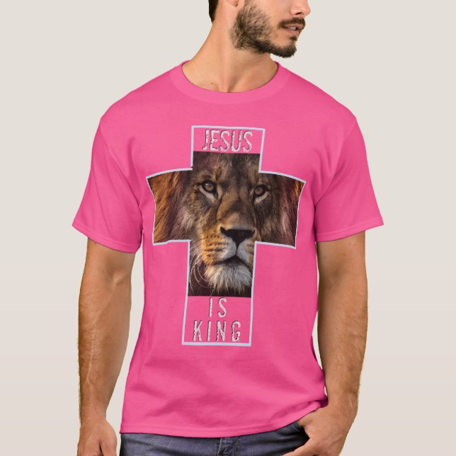 Christian Kor och Lejona "Jesus är Kung" T Shirt (Framsida)