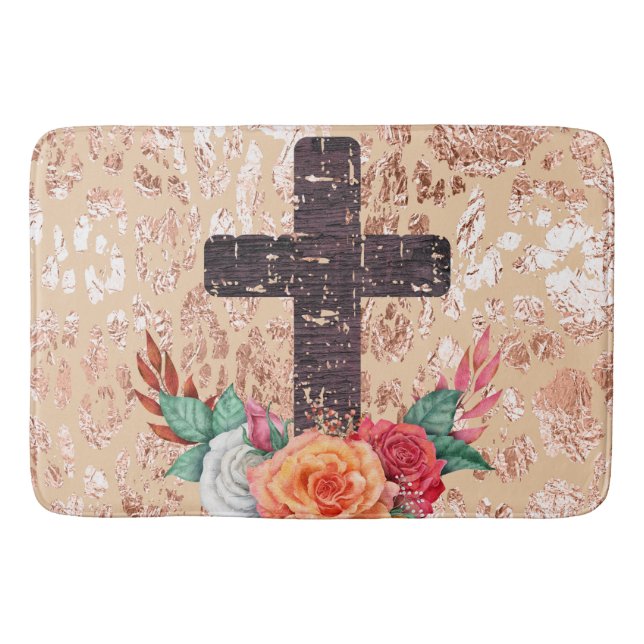 Christian Kor Påsk Jesus Baptist katoliske Kärlek Badrumsmatta (Framsidan)