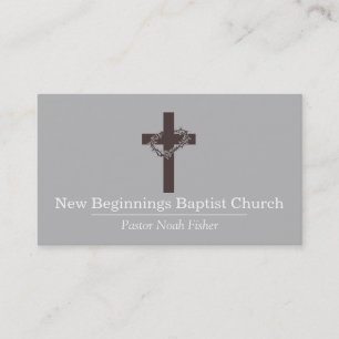 Christian Kor Pastor Christianity Card Visitkort