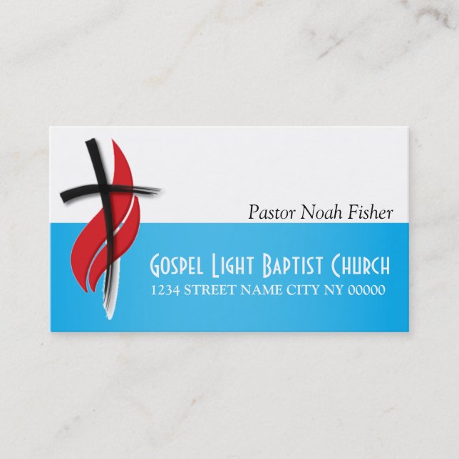 Christian Kor Pastor Christianity Card Visitkort (Framsida)