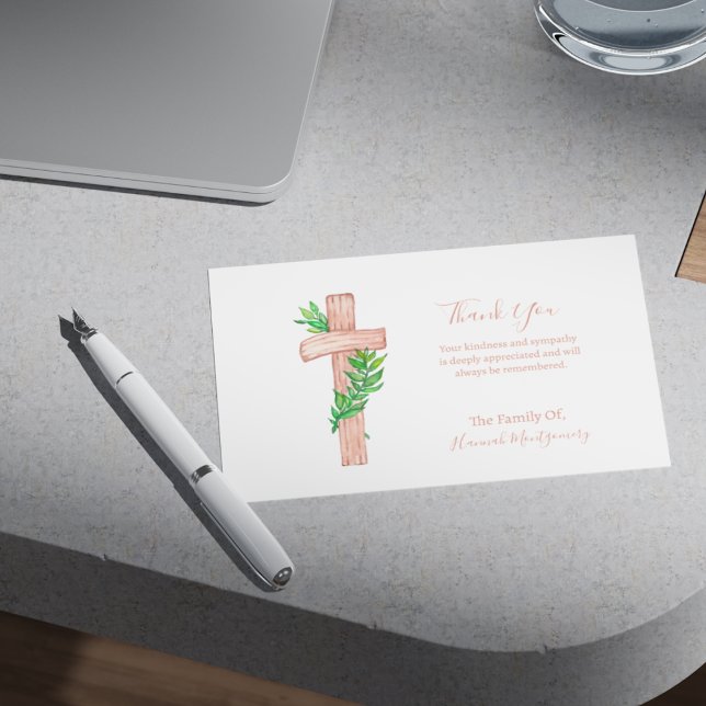 Christian Kor Photo Sympathy Funeral Card Anteckningskort (Skapare uppladdad)
