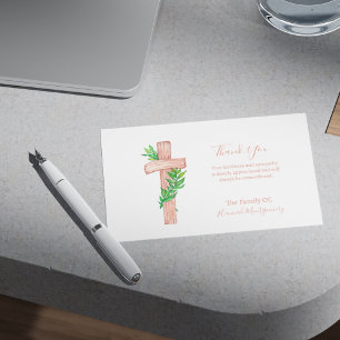 Christian Kor Photo Sympathy Funeral Card Anteckningskort