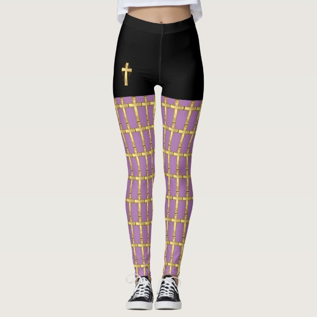 Christian Kor Pop Mode Leggings (Framsida)