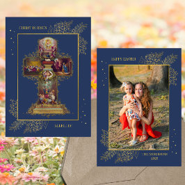 Christian Kor Resurrection Family Photo Påsk Julkort