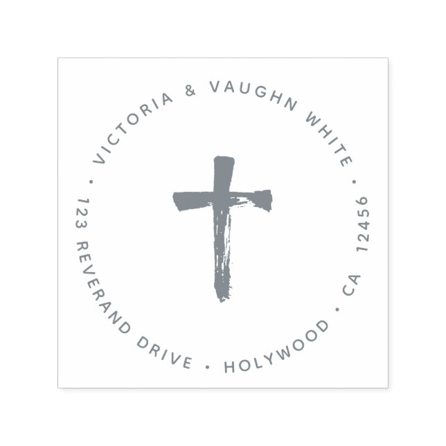 Christian Kor Returadress Religion Jesus Självfärgande Stämpel (Design)