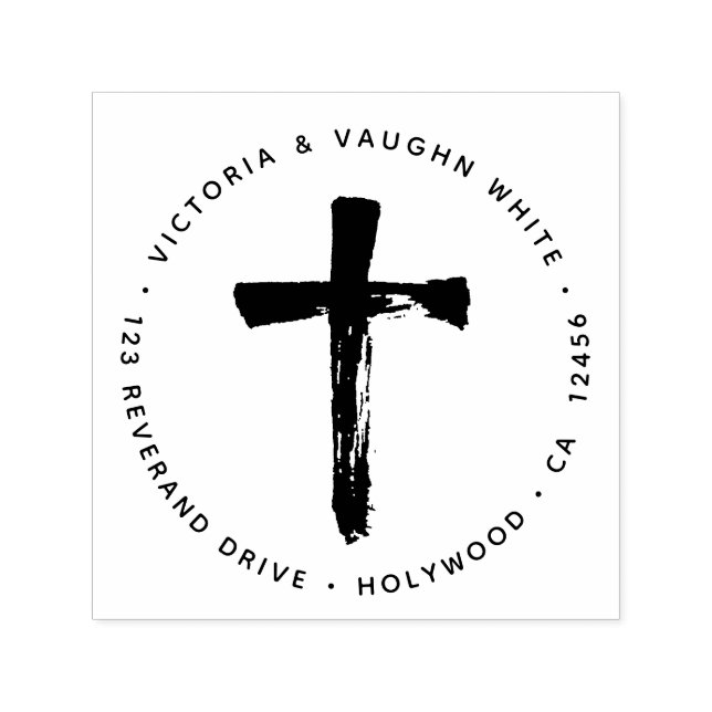 Christian Kor Returadress Religion Religiösa Självfärgande Stämpel (Design)