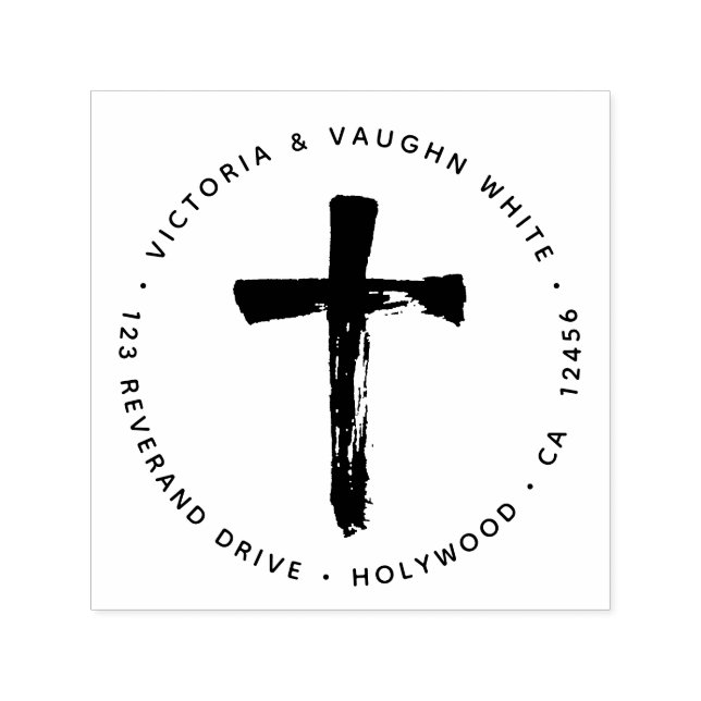 Christian Kor Returadress Religion Religiösa Självfärgande Stämpel (Design)