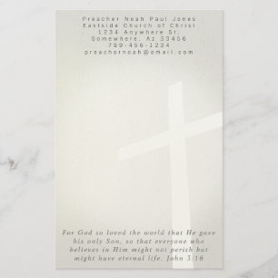 Christian Kor Stationery på Black Brevpapper