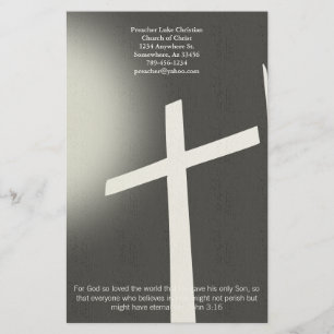 Christian Kor Stationery på Black Brevpapper
