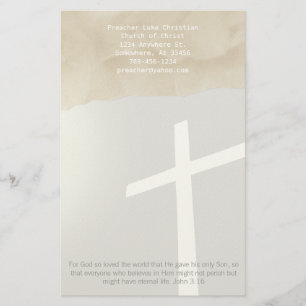 Christian Kor Stationery på Grått Brevpapper