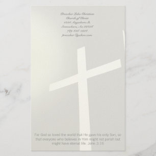 Christian Kor Stationery på Grått Brevpapper
