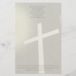 Christian Kor Stationery på Grått Brevpapper