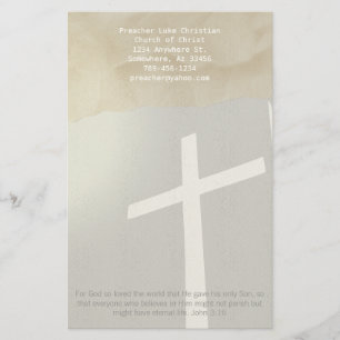 Christian Kor Stationery på Grått Brevpapper